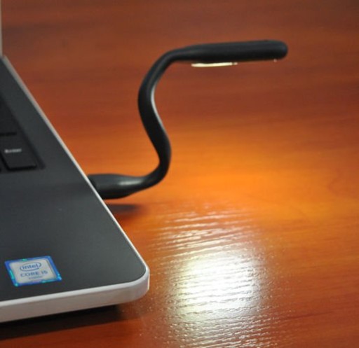 SILIKÓNOVÁ USB LAMPA - ČIERNA - CE