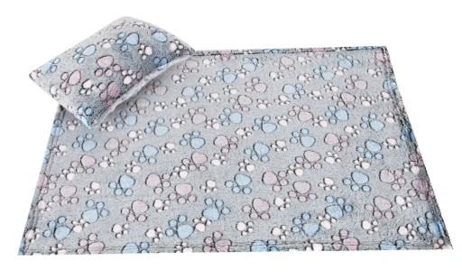 LuxTextil LÁTKOVÉ PLETENÉ FLEECE HRUBÉ VZORY šírka 160 cm, 300g ŠEDÉ NOHY