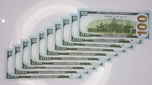 100 dolárové bankovky pre zábavu a poučenie, balenie 10 ks