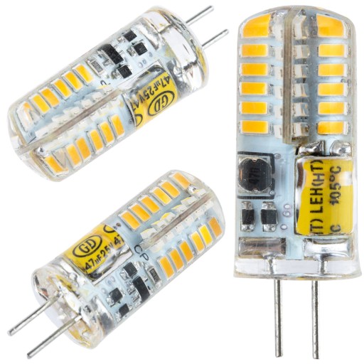 LED CAPSULE žiarovka MINI G4 4W = 30W 3000K TEPLÁ FARBA 12V SMD LUMILED