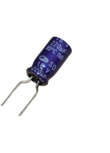 ELEKTROLYTICKÝ KONDENZÁTOR 16V 220uF X8C - 10 KS