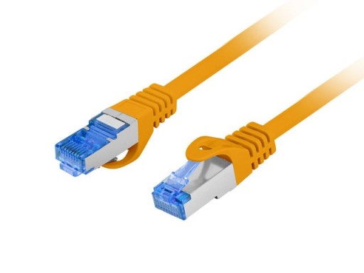 Patchcord - Ethernet sieťový kábel 0,5m kat.6A S/FTP oranžový Lanberg