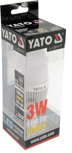 LED žiarovka E14 230V 3W 160lm 3000k Yato