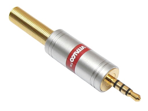 Zástrčka JACK 2,5mm 4P TRRS HQ CHROME VITALCO