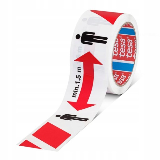 tesa výstražná vzdialenostná páska 50m x 50mm