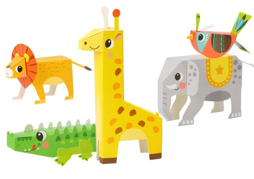 KREATÍVNA 3D ORIGAMI SÚPRAVA DIY WOOPIE ZVIERATKÁ
