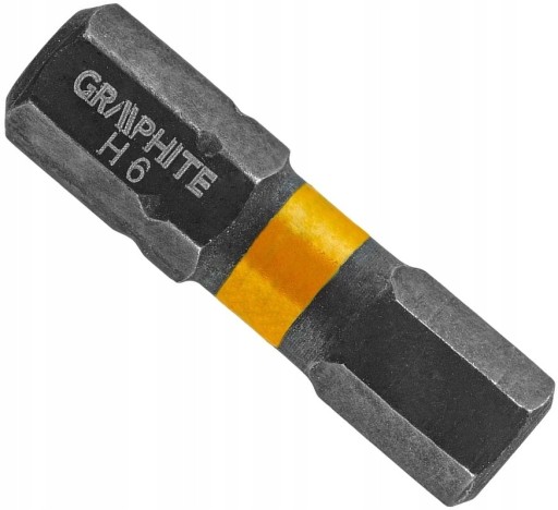 Nárazový vrták HEX6 x 25 mm GRAPHITE