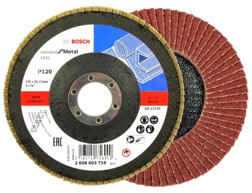 BOSCH KOTOUČ KLAPKA 125mm GR.120 NA KOV