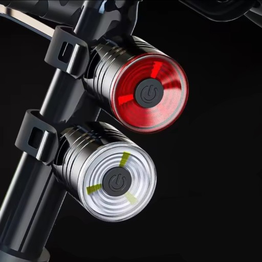 VÝKONNÁ LED LAMPA NA BICYKEL 200lm ZADNÁ KRUHÁ VODOtesná