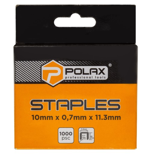SADA ZOŠÍVAČIEK TYP A/53 10mm x 0,7mm x 11,3mm BALENIE 1000 ks