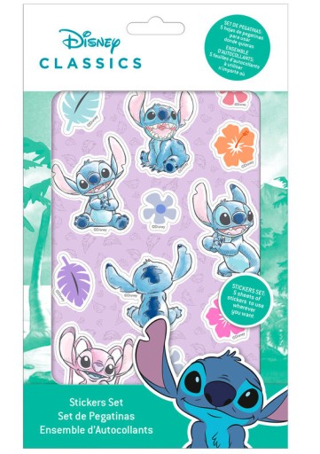SÚPRAVA STEHOVÝCH NÁLEPEK LIST OHANA STITCH DISNEY
