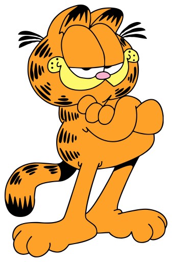 NÁLEPKA NA OKENNÉ SKLO ZRKADLO MAČKA GARFIELD KAT