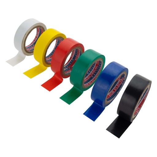 IZOLAČNÁ páska, FAREBNÁ PVC izolácia, 6 m x 6 ks