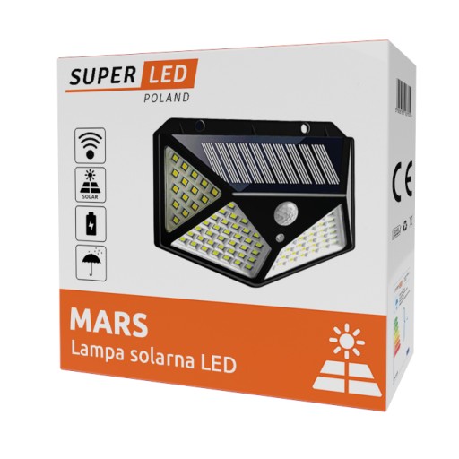LED solárne svietidlo so senzorom pohybu a súmraku