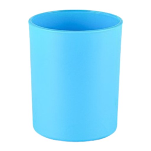 Pohár na výrobu sviečok Sklenená dóza Dalia Blue Mat 200ml