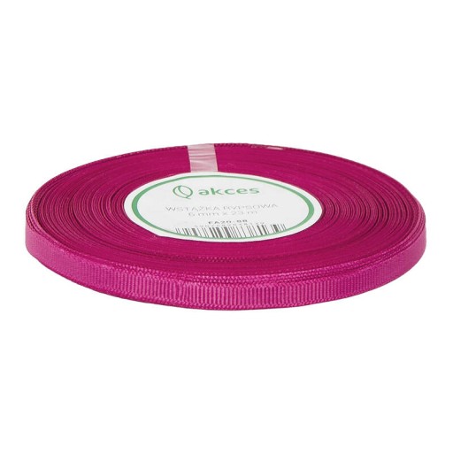 STUHA grogrénová stuha 6mm 23m fuchsiová