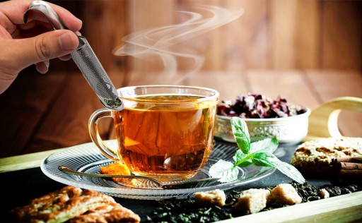 Infuser, oceľové sitko na bylinkový čaj