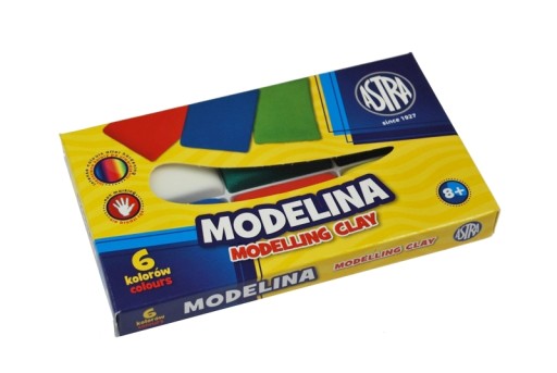 Školská modelovacia hmota ASTRA, 6 farieb