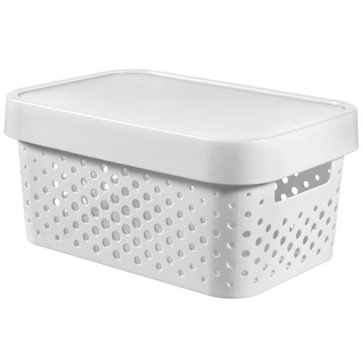 Box Košík Úložná nádoba 4,5L biela