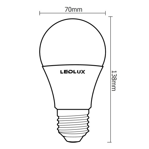 LED žiarovka E27 20W = 150W SMD 3000K teplá Premium LEDLUX nebliká