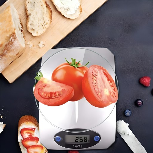LCD KUCHYŇSKÁ VÁHA DO 5KG, ELEKTRONICKÉ SKLO