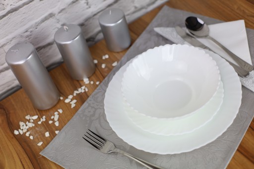 MISKA NA ŠALÁT OPÁL BIELA 20 CM TANIER
