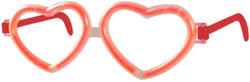 Okuliare Glow Stick SRDCE Srdiečka Svietiace v tme Valentínsky ples