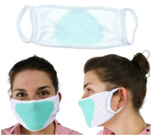 OPÄTOVNE POUŽITEĽNÁ MASKA S OCHRANNOU MASKOU S IÓNMI STRIEBRA