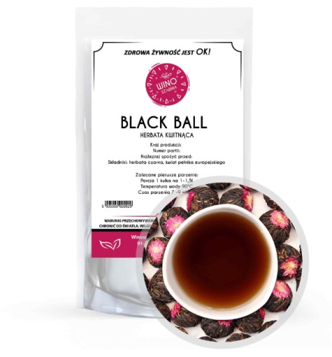 Kvitnúci čaj Black Ball 3 ks
