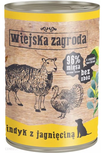 Wiejska Zagroda mokré krmivo 400g morka s jahňacinou