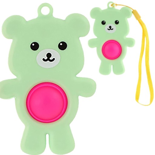 KEYRING SENSORY KEYRING ANTISTRESOVÝ POP IT MEDVEĎ MEDVEĎOVÝ PRÍvesok