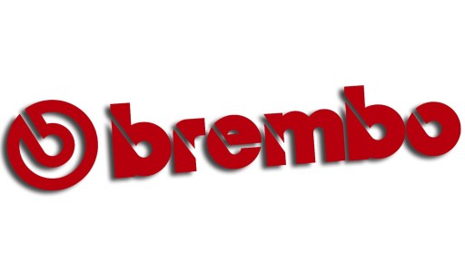 Vyrezaná BREMBO červená nálepka