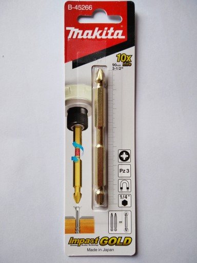 BIT PZ3x90mm obojstranný 1ks MAKITA GOLD B-45266