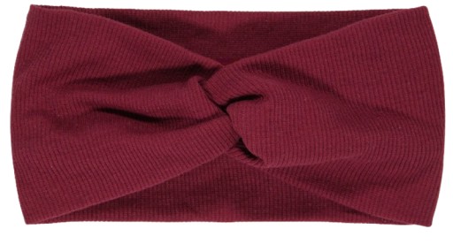 WIDE TURBAND HEADBAND, bordová