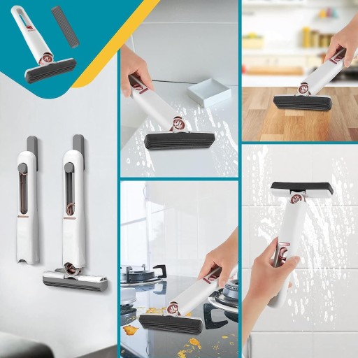 MINI MOP PRENOSNÝ SUPER absorpčná špongia SKLADACÍ BEZDOTYKOVÝ AUTOMAT