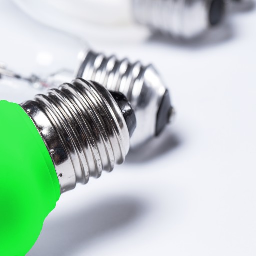 Zelená LED ozdobná girlandová žiarovka, ozdobný svetelný zdroj E27, 4,9W