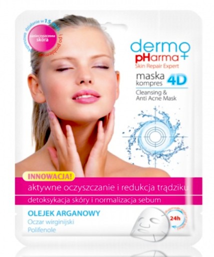 MASKA NA TVÁR PRE BLACKCOMY A ZELENÝ ČAJ DERMO PHARM
