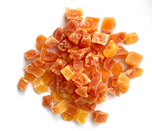 KANDIDOVANÁ PAPAYA KOCKA 100g SUŠENÁ PAPAYA KOCKA PREMIUM KVALITY