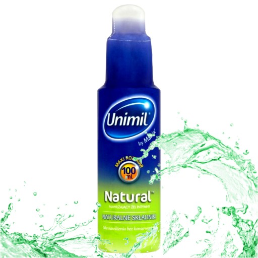 UNIMIL NATURAL Intímny gél Water Natural 100 ml Efektívna hydratačná pasta
