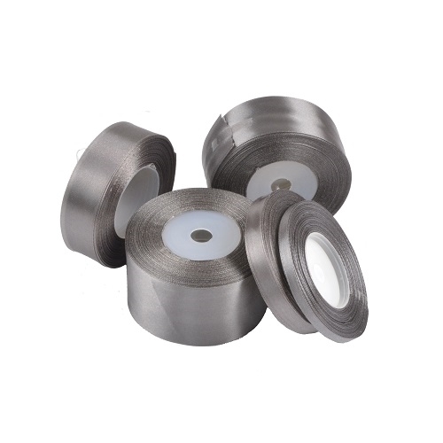 Saténová stuha Strieborná stuha 12mm 32m 8140
