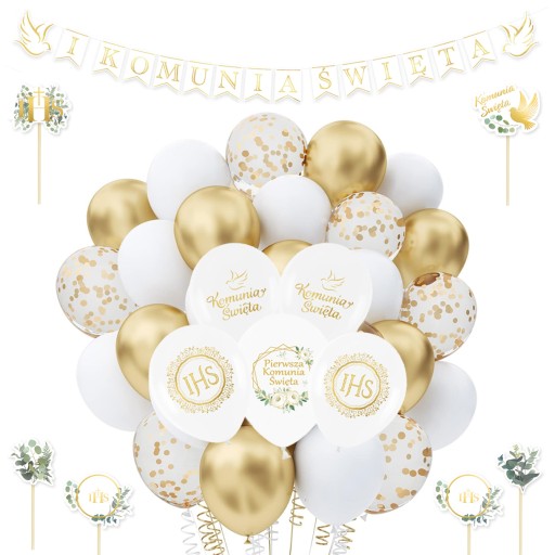 Communion Balloons Communion Balloons Sada balónikov na stojane 7 ks