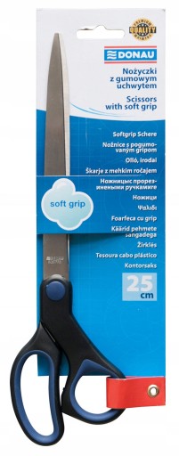 ŠKOLSKÉ KANCELÁRSKE NOŽNICE S MÄKKÝM úchopom 25 CM VEĽKÉ