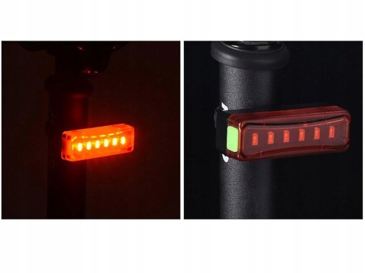 Cyklistické zadné svetlo bicyklové LED USB osvetlenie