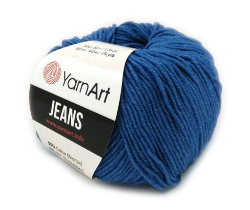 YARNART JEANS 16 modrá priadza