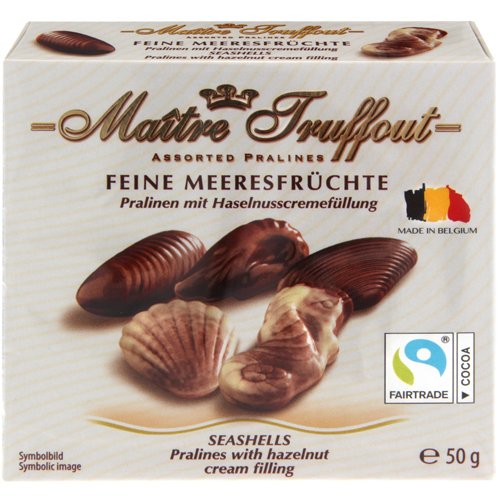 MaitreTruffout Belgické pralinky Morské mušle 50 g