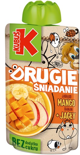 KUBUŚ Mousse 2 Raňajky Mango Banán Proso 100g