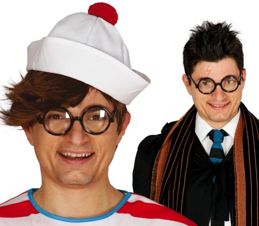 Okuliare Black Wizard Harry okrúhle Nerd