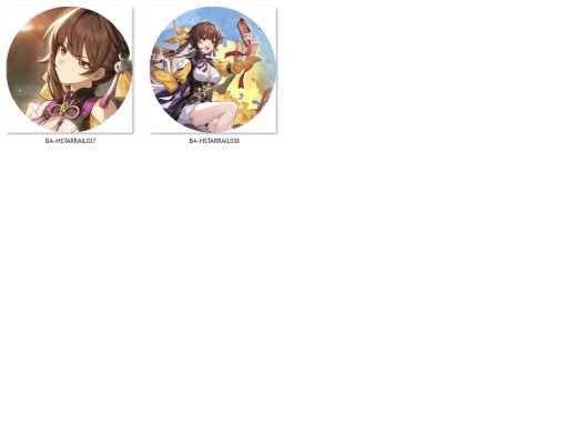 Honkai Star Rail Pins - Sushang NA VÝBER