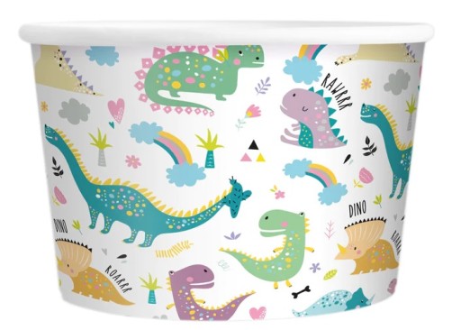 Hrnček Zmrzlinové poháre Dinosaury 6 kusov Narodeninové