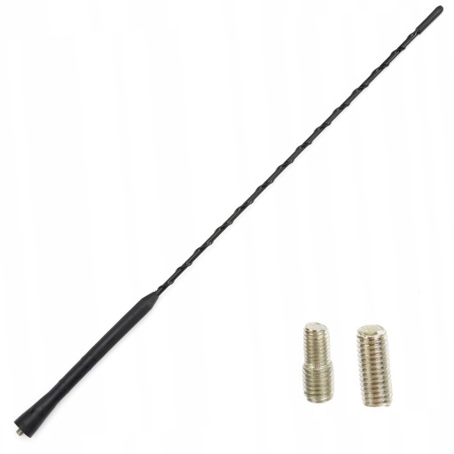 UNIVERZÁLNA AUTOANTÉNA HODINKY DLHÝ STOŽIAR 40cm ZÁVIT